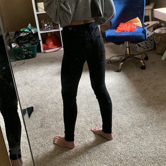 AE Black Jeggings - Picture 3 of 3